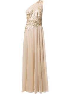 Tadashi Shoji платье на одно плечо из тюля
