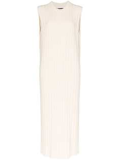 Jil Sander платье без рукавов в рубчик