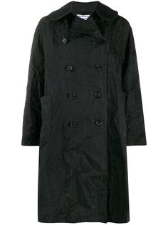 Comme Des Garçons Comme Des Garçons фактурное двубортное пальто