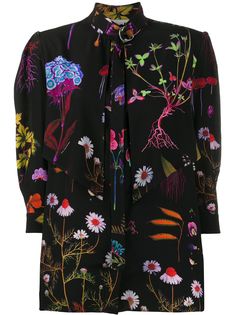 Stella McCartney блузка с цветочным принтом