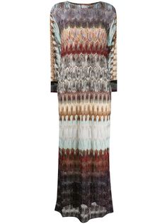 Missoni длинное платье с блестками