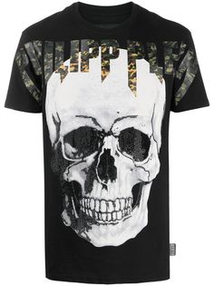 Philipp Plein футболка с принтом Skull