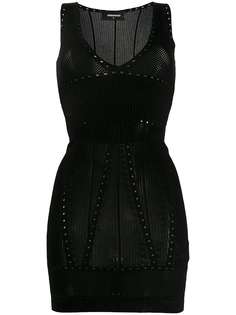 Dsquared2 трикотажное платье мини с V-образным вырезом