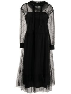 RedValentino платье из тюля пуэн-деспри