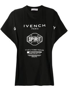 Givenchy футболка оверсайз Spirit с принтом