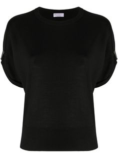 Brunello Cucinelli топ с вышивкой бисером