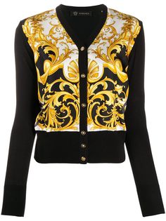Versace кардиган с принтом Baroque