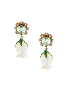 Dolce & Gabbana серьги-клипсы с кристаллами