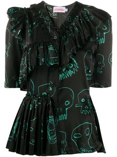 Charles Jeffrey Loverboy многослойная рубашка с оборками