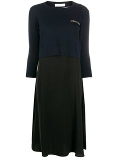 Fabiana Filippi шифоновое платье-свитер
