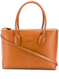 Tods сумка-тоут с контрастной строчкой Tod`S