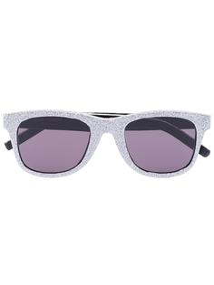 Saint Laurent Eyewear солнцезащитные очки в квадратной оправе с блестками