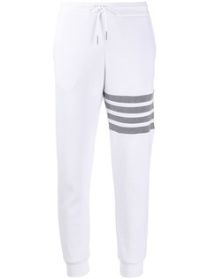 Thom Browne фактурные брюки с полосками 4-Bar