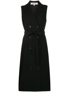 DVF Diane von Furstenberg платье-блейзер без рукавов
