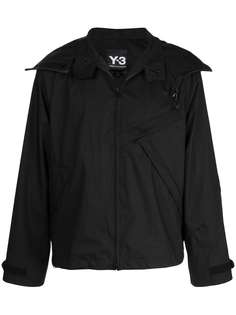 Y-3 куртка на молнии с капюшоном