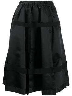 Comme Des Garçons юбка миди со складками в полоску