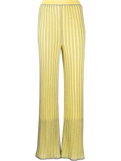 M Missoni брюки широкого кроя в рубчик
