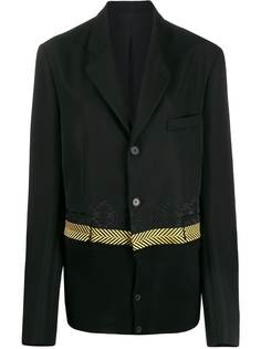 Haider Ackermann блейзер с контрастной вставкой