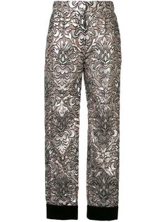 Dolce & Gabbana укороченные брюки с сетчатым слоем