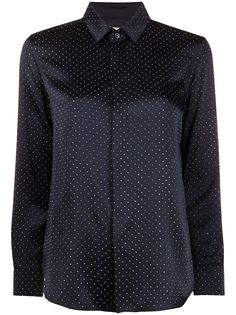 Saint Laurent рубашка с заклепками