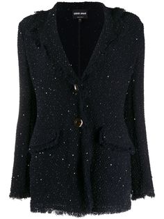 Giorgio Armani пиджак из ткани букле