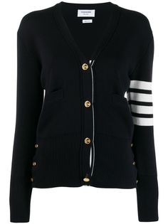 Thom Browne кардиган Milano с контрастными полосками 4-Bar