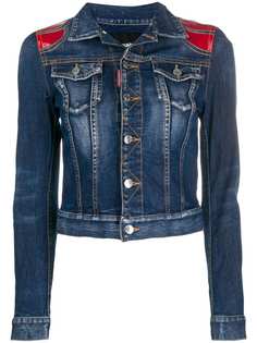 Dsquared2 джинсовая куртка с контрастными вставками