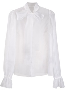 Dolce & Gabbana прозрачная рубашка с длинными рукавами