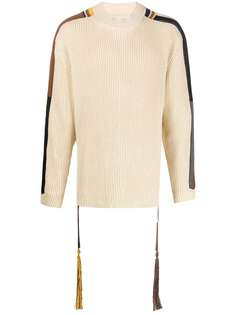 Jil Sander джемпер с отделкой в полоску