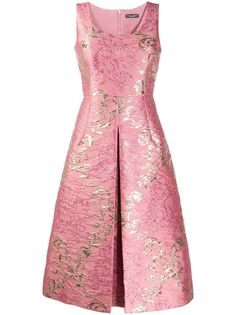 Dolce & Gabbana жаккардовое платье с цветочным узором