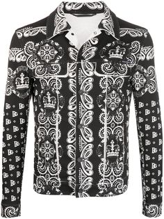 Dolce & Gabbana джинсовая куртка с принтом