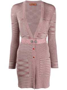 Missoni кардиган с поясом и глубоким V-образным вырезом
