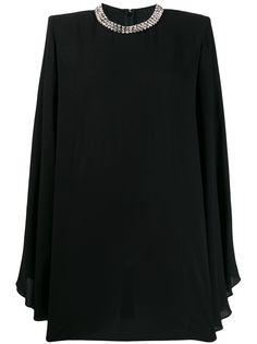 Stella McCartney платье с кристаллами на воротнике