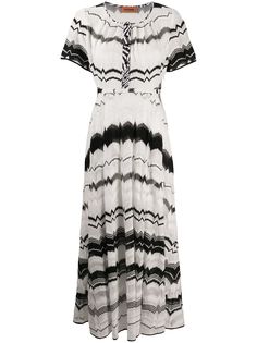 Missoni расклешенное платье с геометричным узором