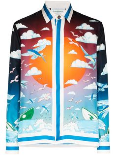 Casablanca рубашка с принтом