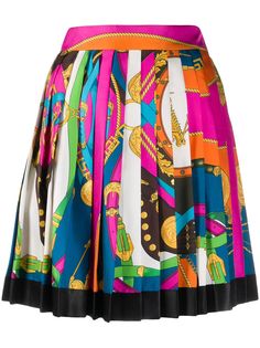 Versace плиссированная юбка с принтом