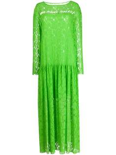 Mm6 Maison Margiela кружевное платье-трапеция