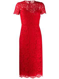 Valentino длинное кружевное платье