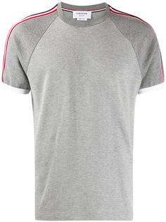 Thom Browne футболка из ткани пике с рукавами реглан