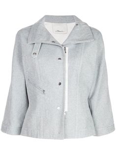 3.1 Phillip Lim джинсовая байкерская куртка