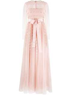RedValentino вечернее платье с цветочным принтом