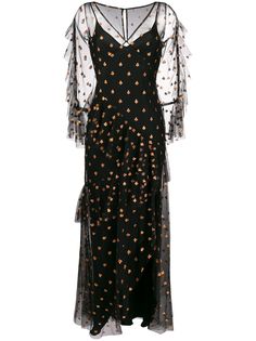 Temperley London платье макси с блестками