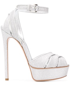 Casadei босоножки City Light с блестками