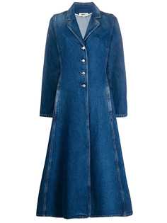 Mm6 Maison Margiela однобортное джинсовое пальто