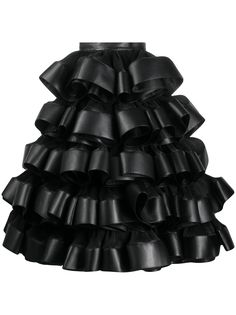 Comme Des Garçons Noir Kei Ninomiya юбка А-силуэта с оборками