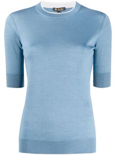 Loro Piana трикотажный топ с короткими рукавами