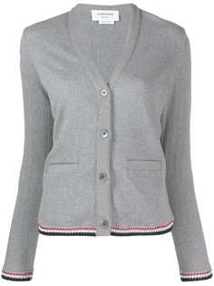 Thom Browne жаккардовый кардиган с V-образным вырезом