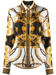 Versace рубашка с принтом Baroque