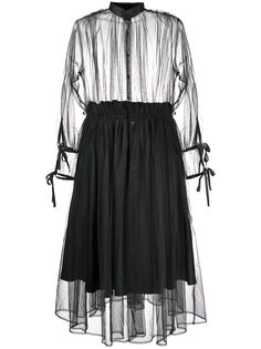 Comme Des Garçons Noir Kei Ninomiya прозрачное платье Ninomiya