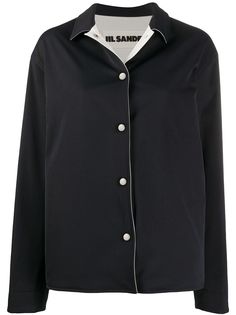 Jil Sander куртка свободного кроя с заостренным воротником